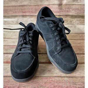 Brahma Mens Size 8.5 Steel Toe Work Shoes Slip/Oil Resistant Black Leather